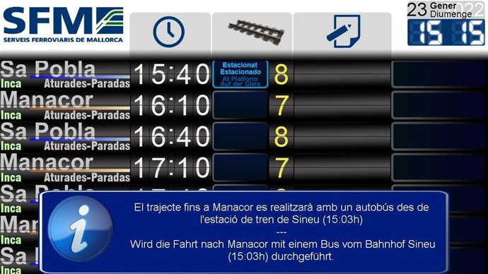 Mensaje de SFM difundido por el Comité de Empresa.