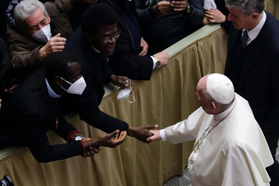 El Papa durante la última audiencia general
