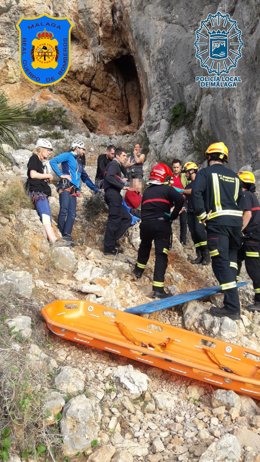 Rescatan a un escalador que había sufrido un accidente en el Monte San Antón de Málaga
