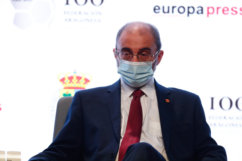 El presidente del Gobierno de Aragón, Javier Lambán