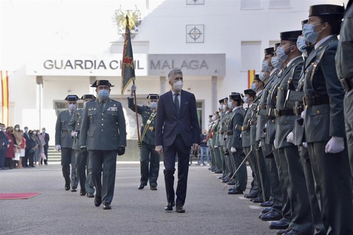 El ministro de Interior, Fernando Grande-Marlaska, ha presidido este viernes el acto de toma de posesión del coronel Roberto Blanes