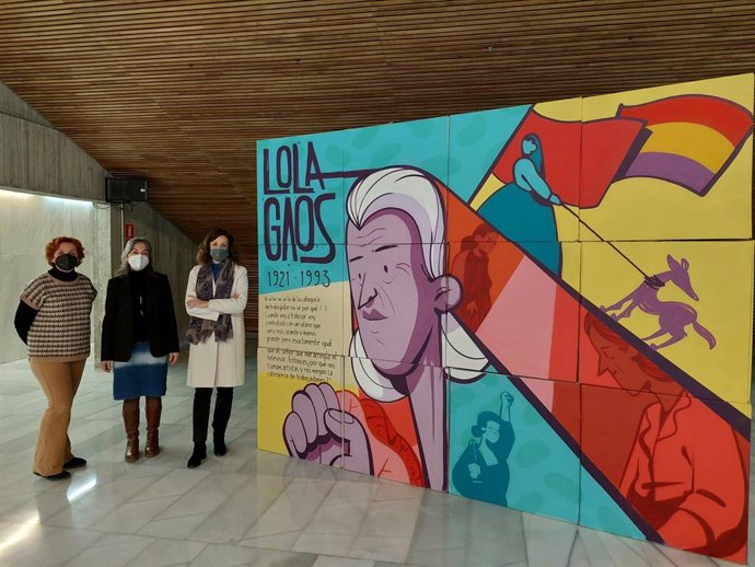 El mural en homenaje a la actriz Lola Gaos llega al Teatre El Musical
