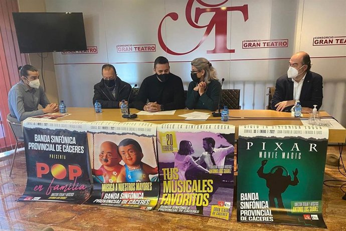 Presentación de la nueva temporada de conciertos de la Banda Sinfónica de la Diputación de Cáceres