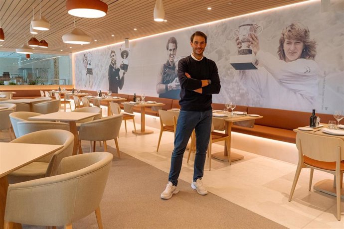 Rafa Nadal en el restaurante Roland Garros