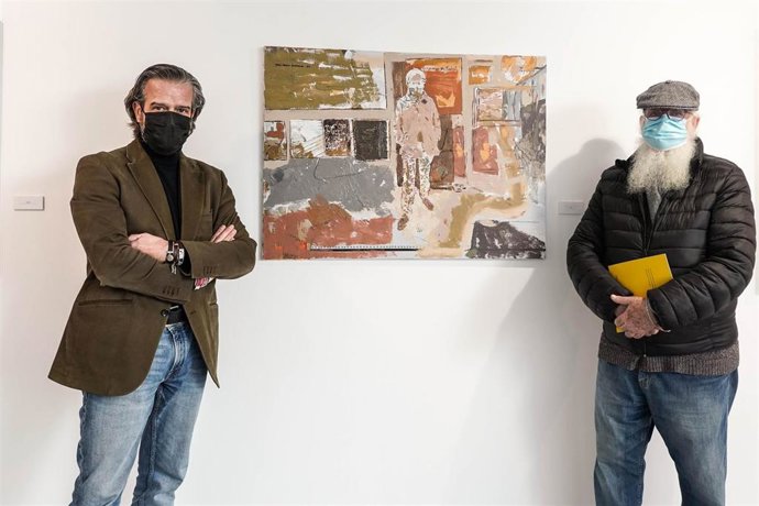 Víctor González, diputado provincial de Cultura, a la izquierda; y el presidente de Aplama, Francisco Jurado.