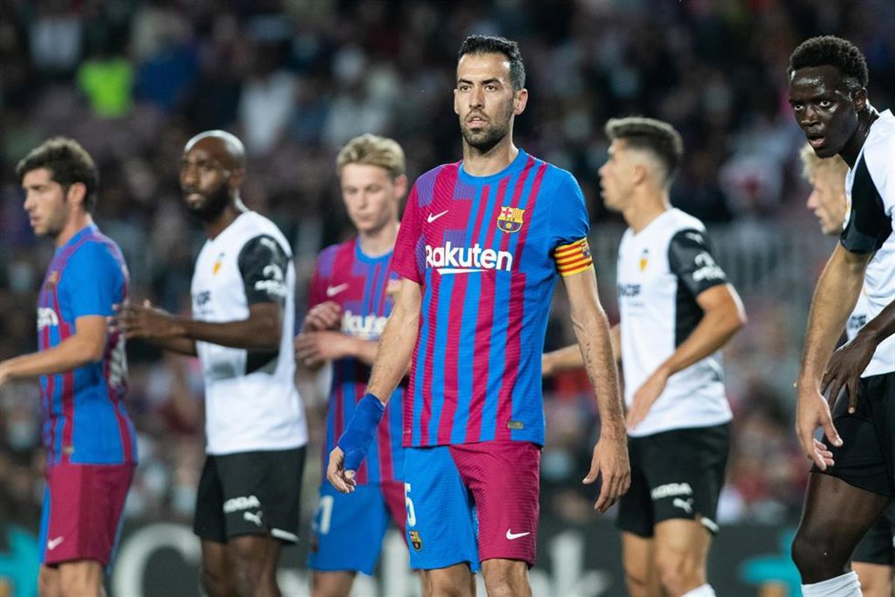 Archivo - Sergio Busquets en el Bara-Valencia del Camp Nou