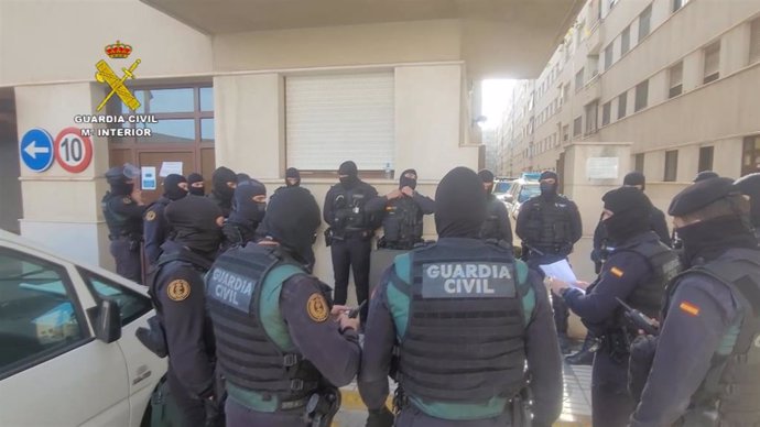 Dispositivo para proceder a la captura de dos personas en Melilla
