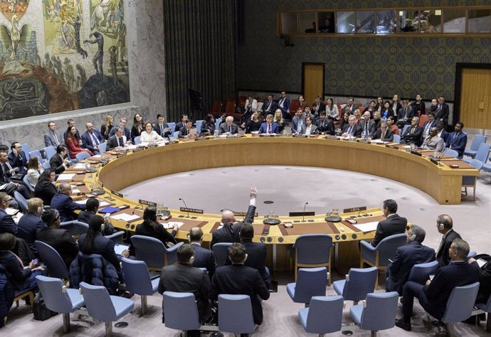 Archivo - Reunión del Consejo de Seguridad de la ONU (archivo).