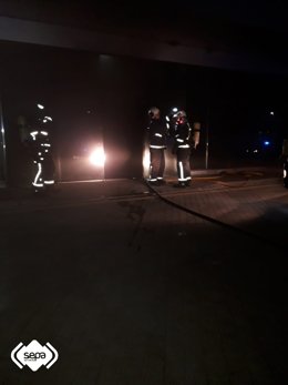 Incendio industrial en Siero.