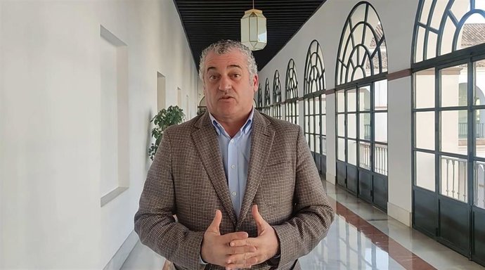 Javier Carnero en el Parlamento.