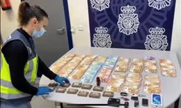 Material incautado en el registro de la vivienda en Estepona