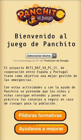 Aplicación para que los niños extremeños jueguen con la mascota de Protección Civil.