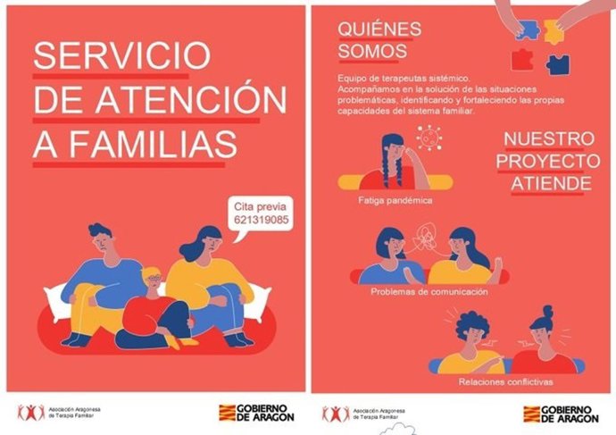 El servicio de intervención familiar del Gobierno de Aragón atiende a más de 50 familias por el impacto de la COVID.