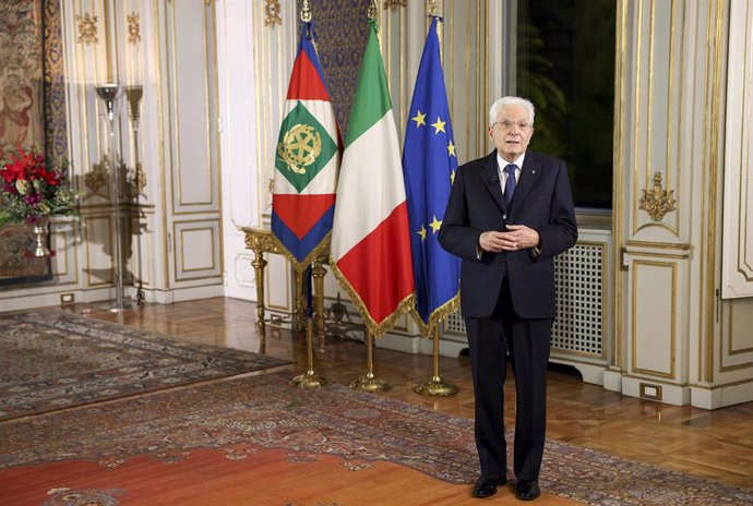 El presidente italiano, Sergio Mattarella