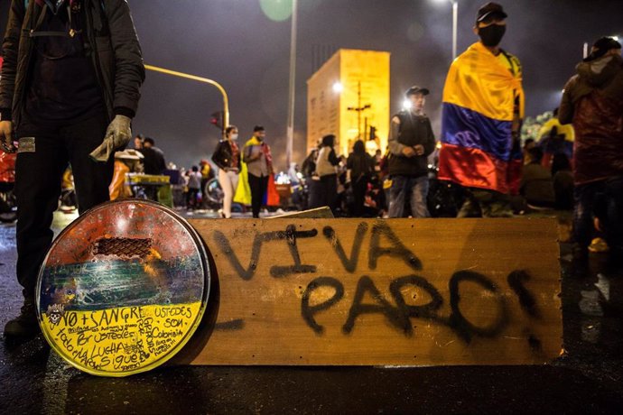 Archivo - Manifestaciones contra el Gobierno del presidente Iván Duque en Colombia