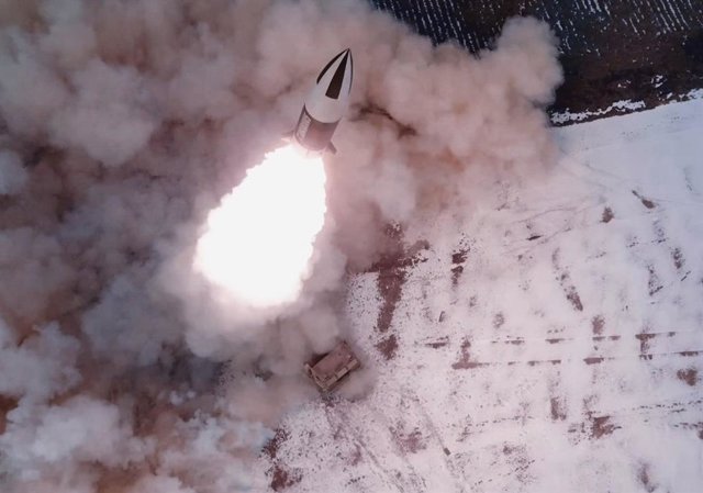 Imagen de archivo de un misil norcoreano