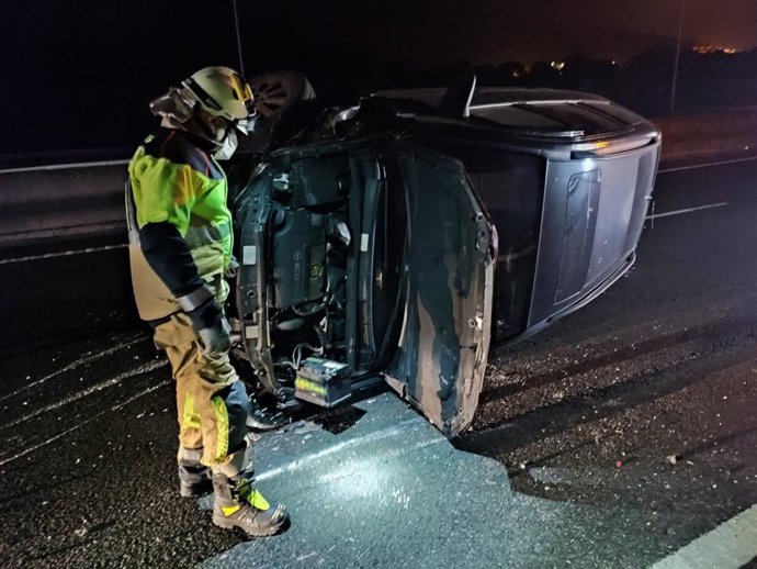 Accidente de tráfico en la A-8.