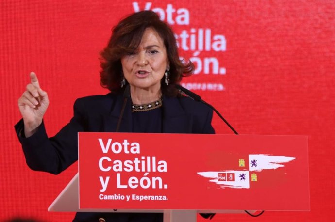 La ex vicepresidenta del Gobierno Carmen Calvo.