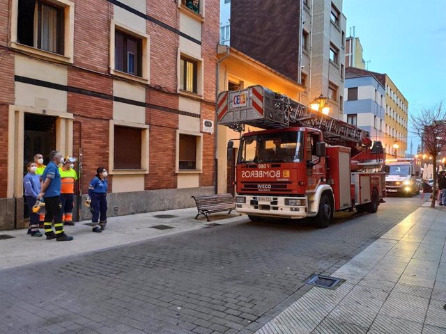 Archivo - Camión de Bomberos en Oviedo