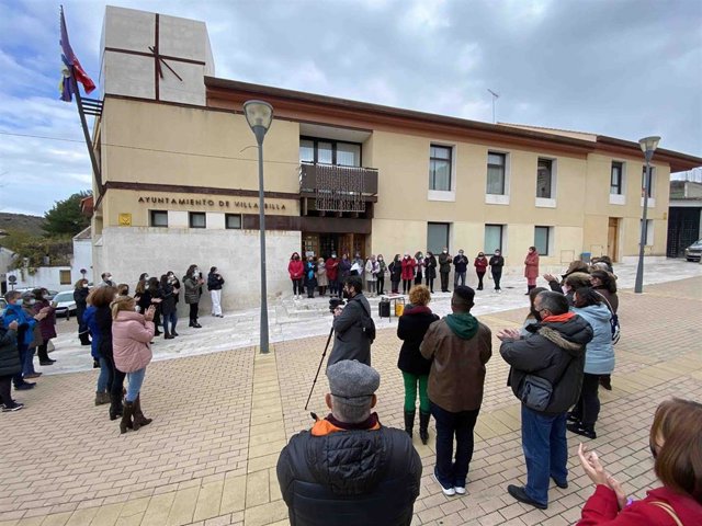 Archivo - Protesta en Villalbilla contra 'El Toba', acusado de abusos sexuales a menores de una localidad vecina