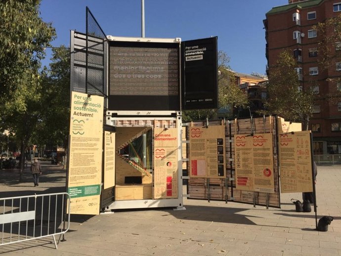 La exposición "Per una alimentació sostenible. Actuem!"