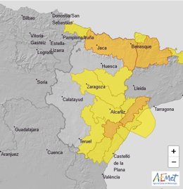 Aviso naranja por vientos en el Pirineo oscense.