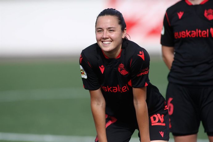 Archivo - Amaiur Sarriegi of Real Sociedad pose for photo during the spanish women league, Primera Iberdrola, football match played between Rayo Vallecano and Real Sociedad at Ciudad Deportiva Rayo Vallecano on may 15, 2021, in Madrid, Spain.