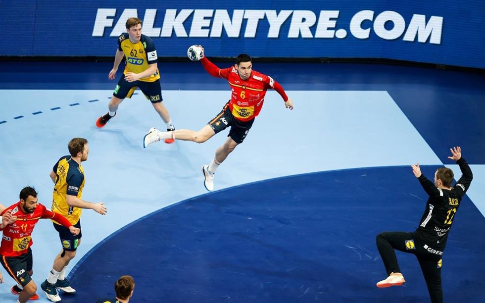 Jugador de la selección española de balonmano Ángel Fernández