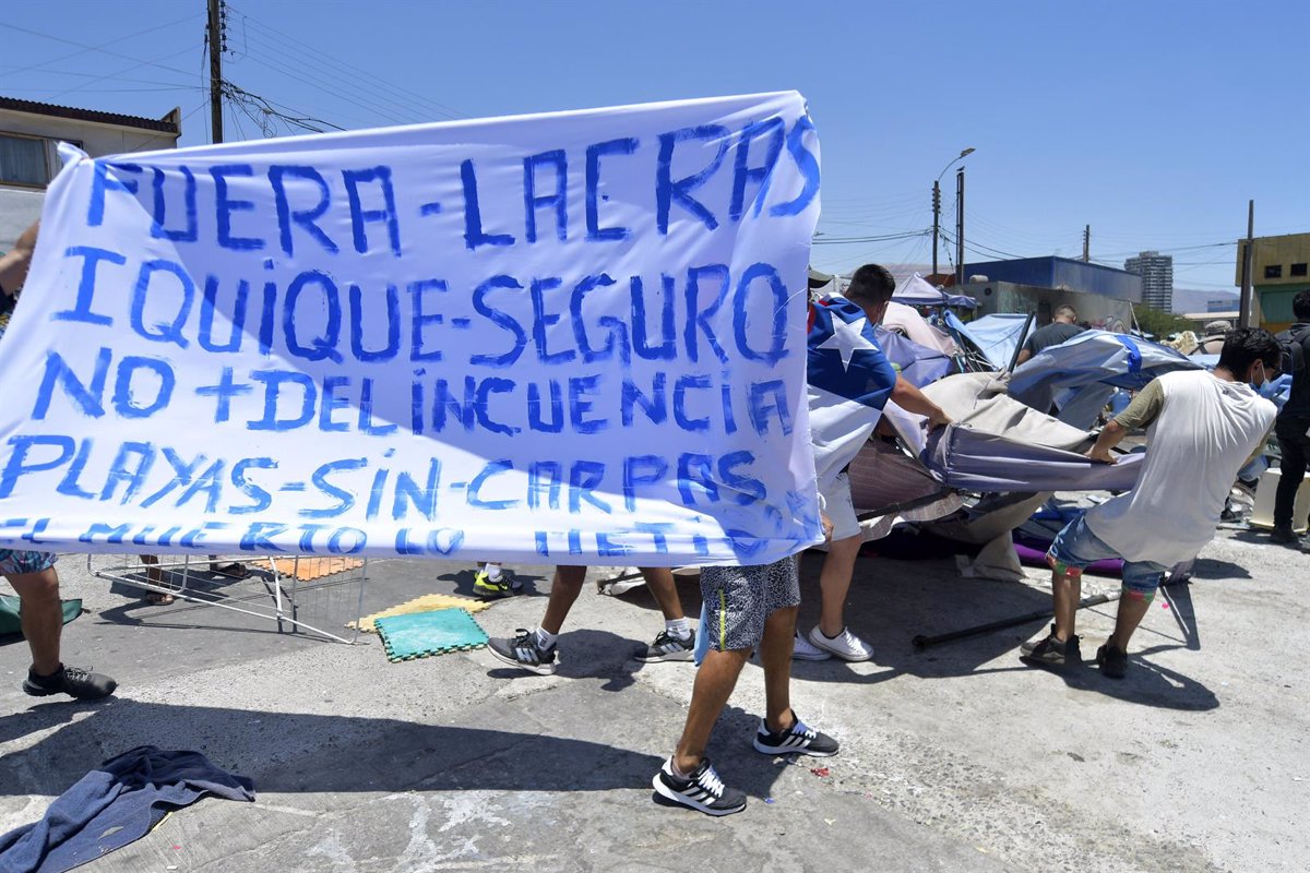 Chile. Una marcha contra la delincuencia en el norte de Chile concluye