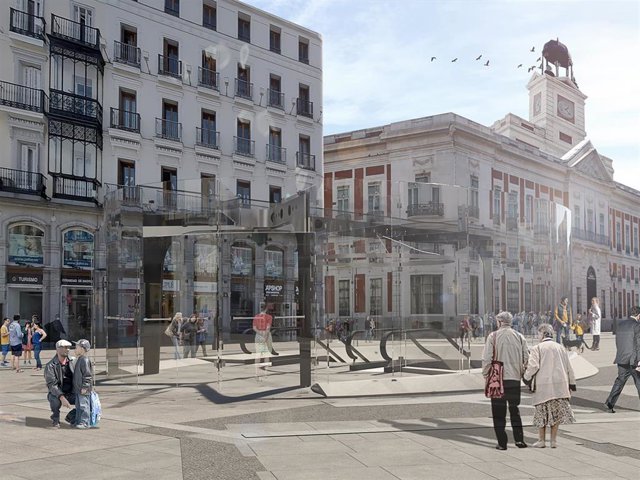 Nueva entrada a la estación de Cercanías de Sol en el nuevo proyecto de remodelación del espacio.