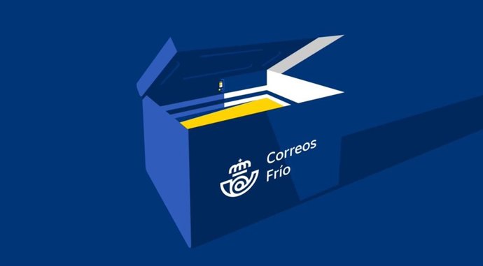 Ilustración de una caja isotérmica de Correos Frío
