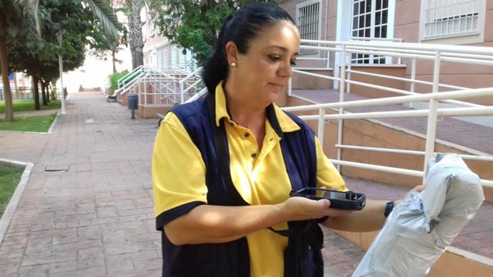 Una cartera usando una PDA