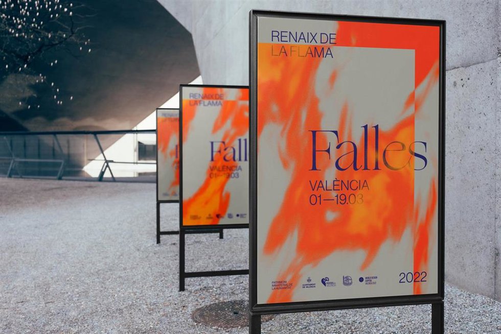 LA IMAGEN GRÁFICA DE LAS FALLAS 2022 "VUELVE AL FUEGO PARA RENDIRLE EL HOMENAJE QUE MERECE"