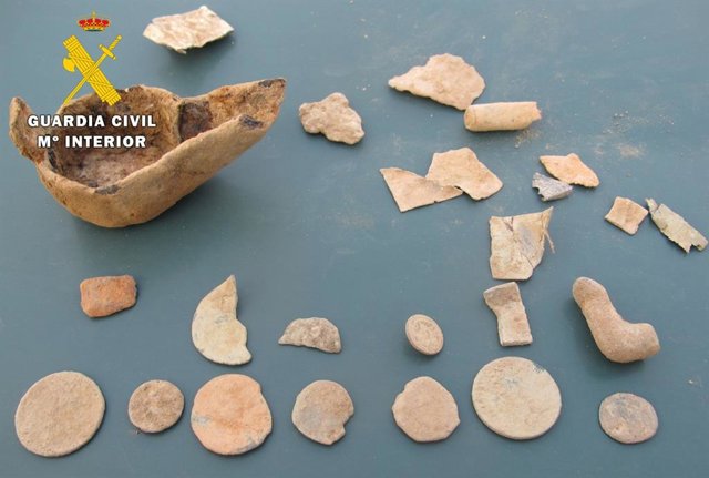 Piezas intervenidas al furtivo.