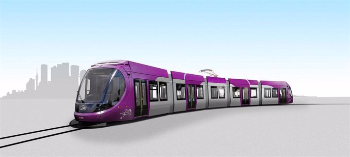 Diseño de una unidad para la 'Purple Line' del tranvía de Tel Aviv (Israel)