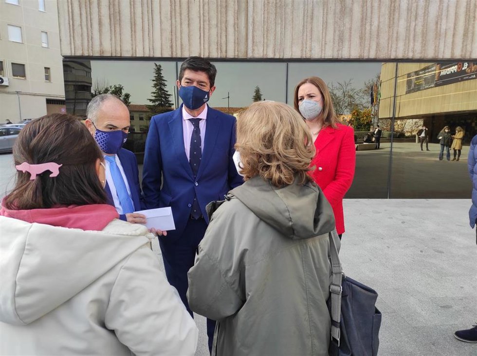 Marín a su llegada al Museo Íbero