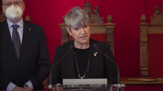 La consellera de Justicia Lourdes Ciuró y el alcalde de Tarragona Pau Ricom, el 31 de diciembre de 2022.