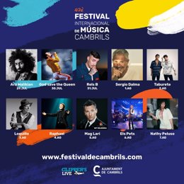 Cartel del Festival de Música de Cambrils
