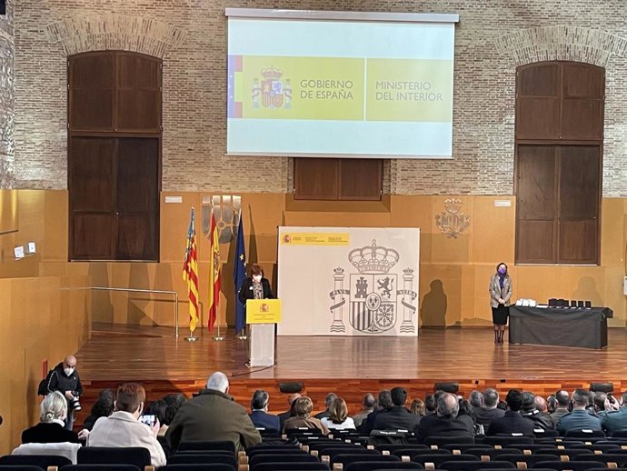 Acto de entrega de condecoraciones de la Real Orden de Reconocimiento Civil, celebrado este lunes en Valncia