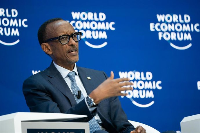 Archivo - El presidente de Ruanda, Paul Kagame
