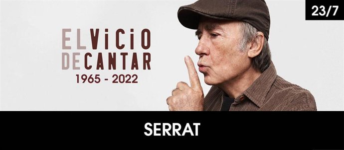 Cartel del concierto de Serrat en Starlite