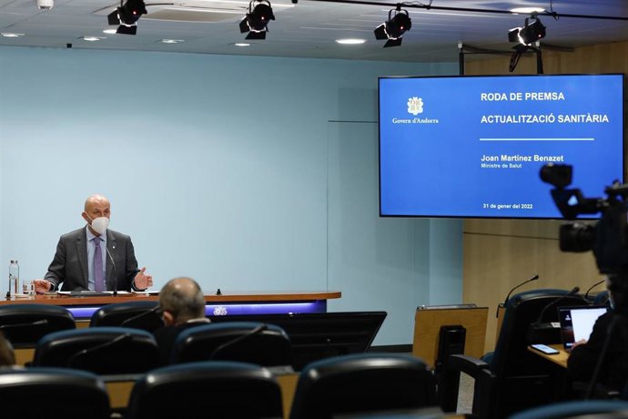El ministro de Salud, Joan Martínez Benazet.