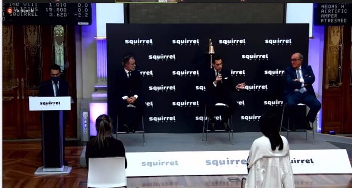 Archivo - Acto en la bolsa de Madrid organizado por Squirrel Media, el nuevo nombre de Vértice 360