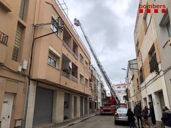 Incendio en Vilassar de Mar (Barcelona)