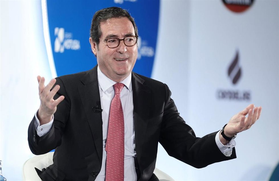 El presidente de la CEOE, Antonio Garamendi, en una imagen de archivo.