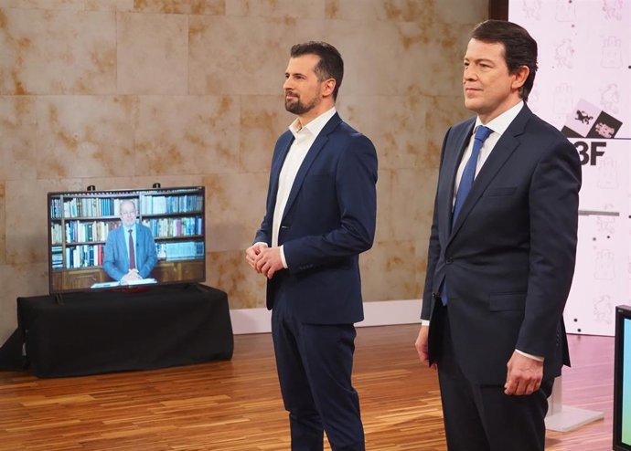 Tudanca, Mañueco e Igea antes del debate