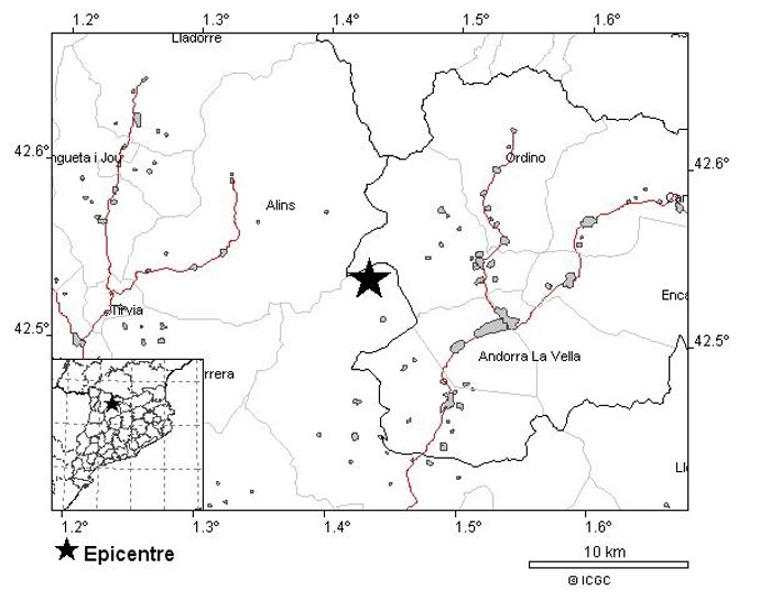 Percepciones del terremoto de 3.8 de Alt Urgell (Lleida)