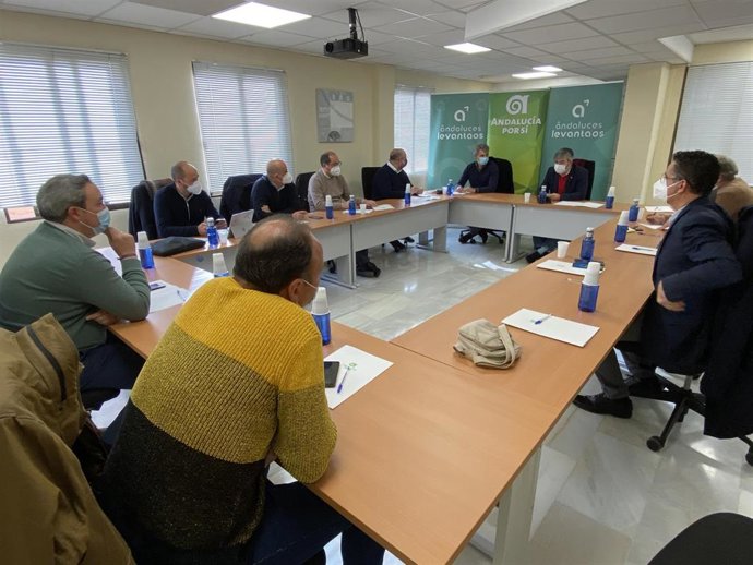 Reunión de la comisión de alcaldes de Andalucía Por Sí.