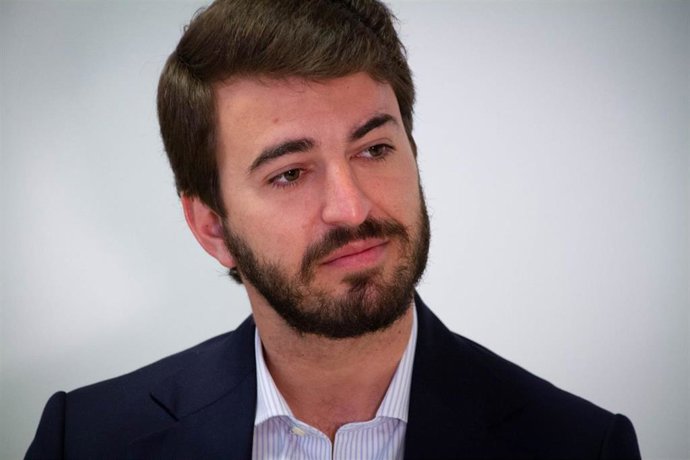 El candidato de VOX a la Presidencia de la Junta en un momento de la entrevista concedida a EP