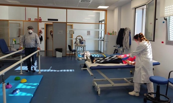Sala de fisioterapia del CARE de Los Alcores.